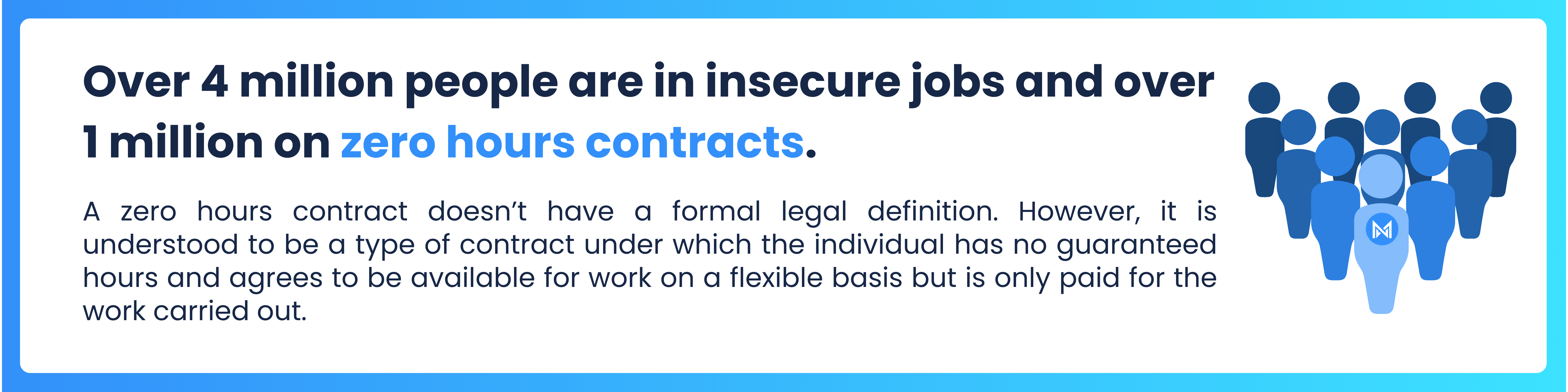 Over 4 million people are in insecure jobs and over 1 million on zero hours contracts